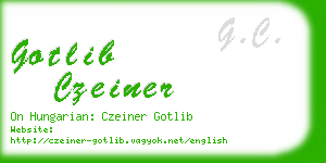gotlib czeiner business card